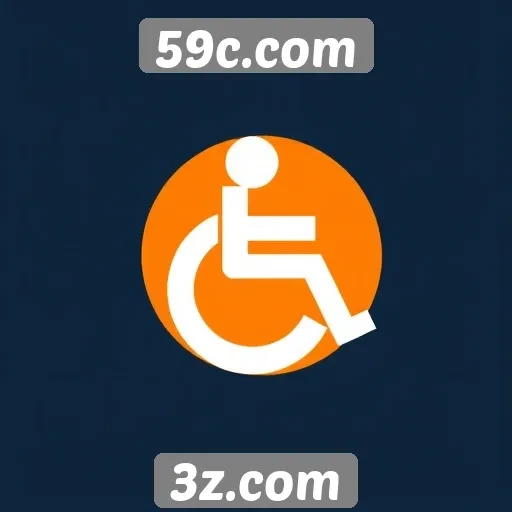 Recursos de acessibilidade no site 59c.com