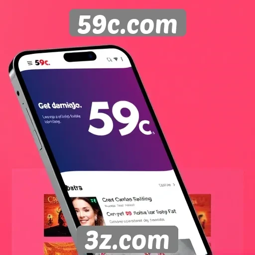 Interface do 59c.com é otimizada para dispositivos móveis