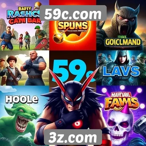 Análise da variedade de jogos oferecidos no 59c.com